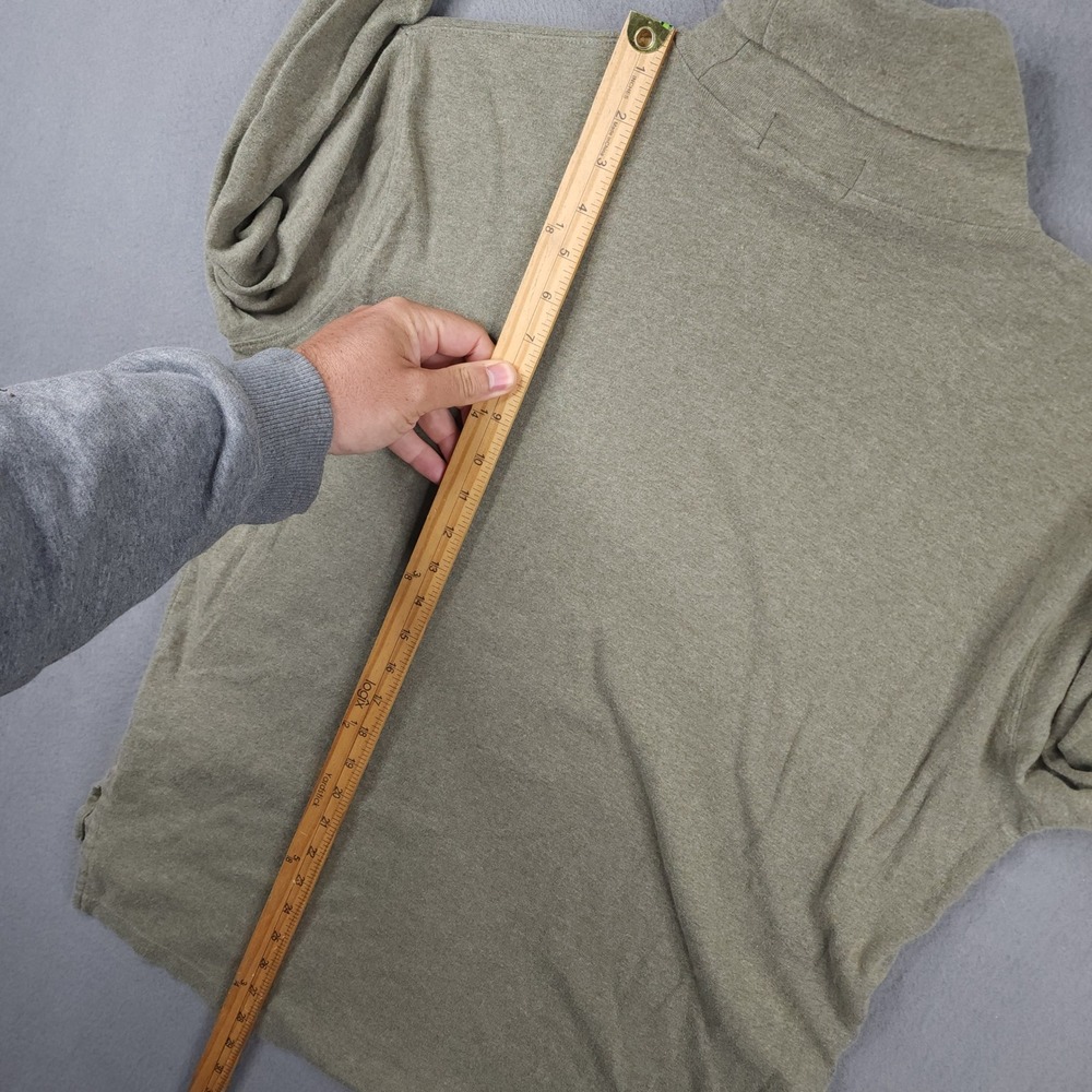 Polo Ralph Lauren Mens Large Olive Green Long Sleeve Turtleneck Pullover Sweater - Picture 9 of 11